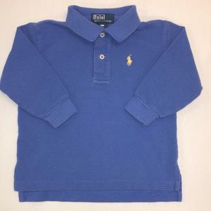 BABY Polo by Ralph Lauren Long Sleeve Polo Shirt Size 18 Months